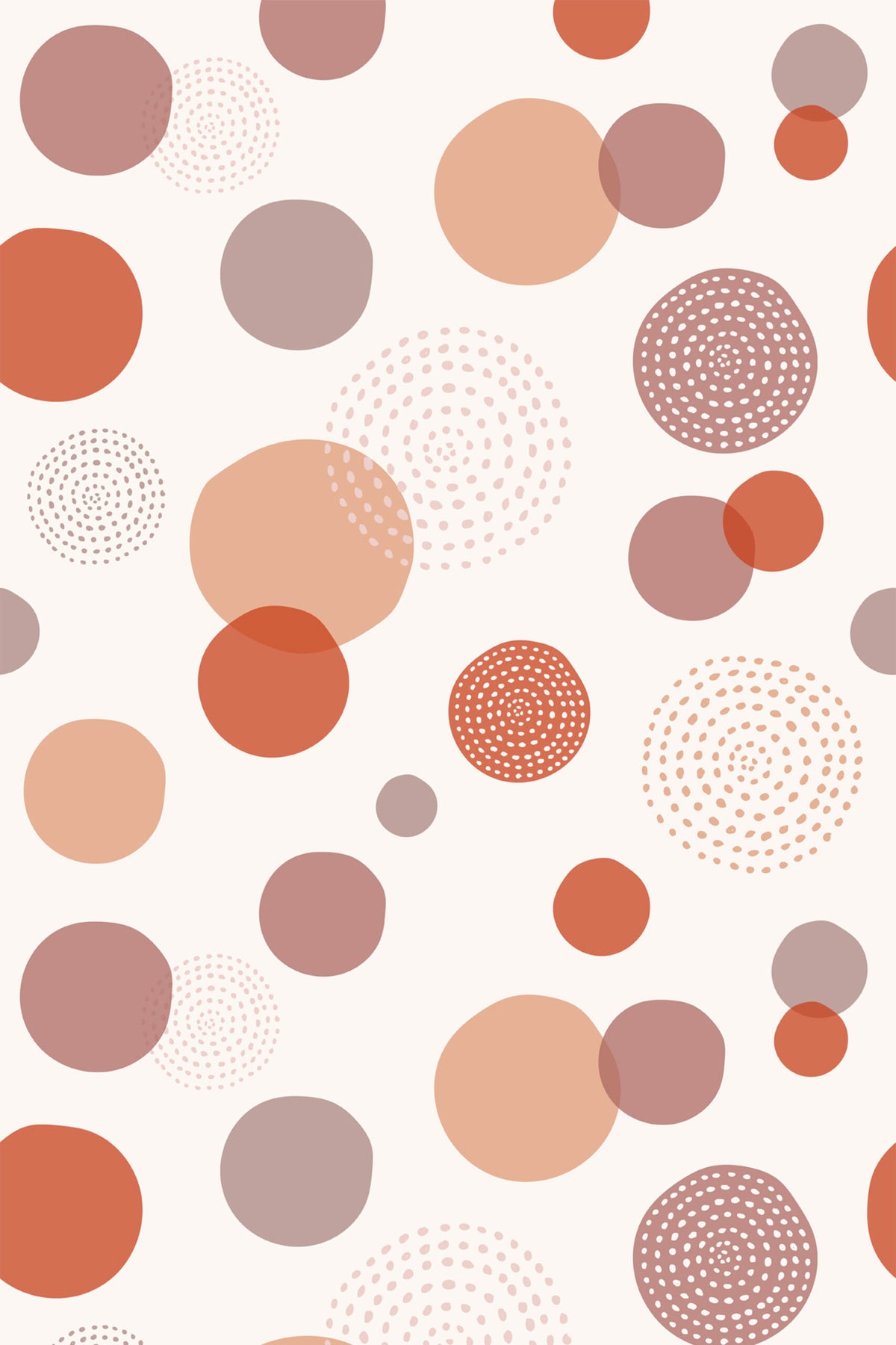Papel de parede bolinhas laranja moderno — imagem 2