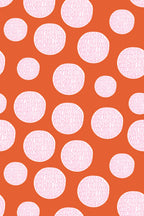 Papel de parede pontos rabisco laranja e branco — imagem 2