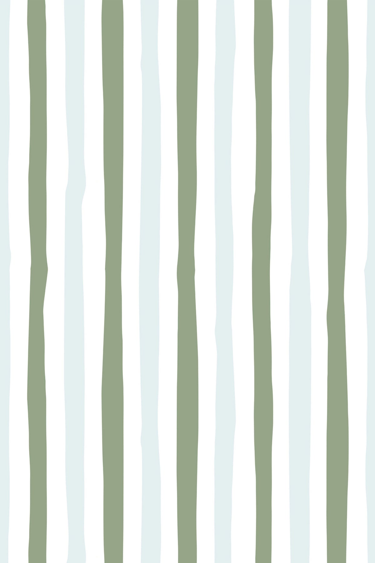 Papel de parede riscas onduladas verde-sage e azul — imagem 2