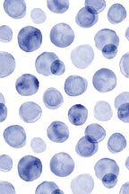 Papel de parede bolinhas azuis aquarela suave — imagem 2
