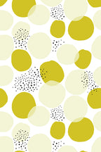 Papel de parede bolinhas verde chartreuse moderno — imagem 2
