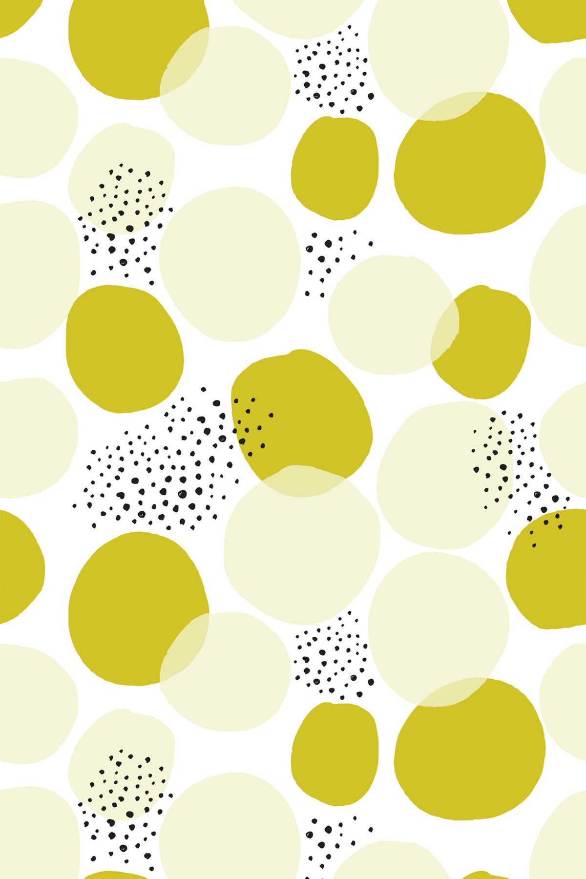 Papel de parede bolinhas verde chartreuse moderno — imagem 2