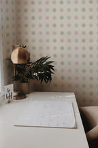 Papel de parede bolinhas pastel geométrico — imagem 3