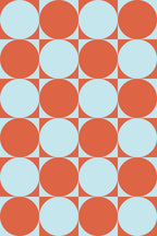 Papel de parede círculos retro laranja e azul — imagem 2