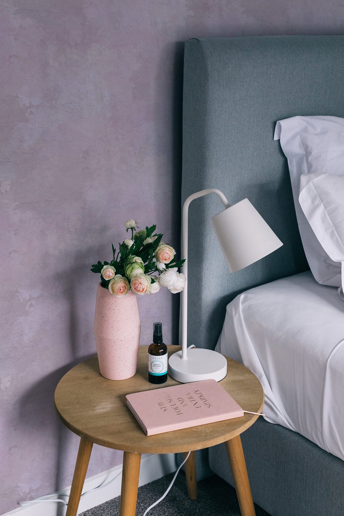 Papel de parede efeito estuque rosa vintage — imagem 3