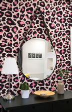 Papel de parede leopardo rosa arrojado — imagem 3