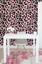 Papel de parede leopardo rosa arrojado — imagem 5