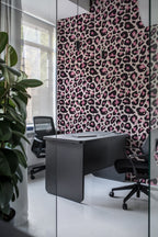 Papel de parede leopardo rosa arrojado — imagem 4