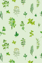 Papel de parede ervas silvestres verde suave — imagem 2