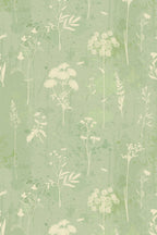 Papel de parede floral verde-sage delicado — imagem 2