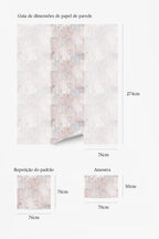 Papel de parede abstrato efeito lavagem rosa suave — imagem 6