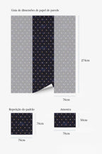 Papel de parede estrelas azul escuro boho — imagem 5