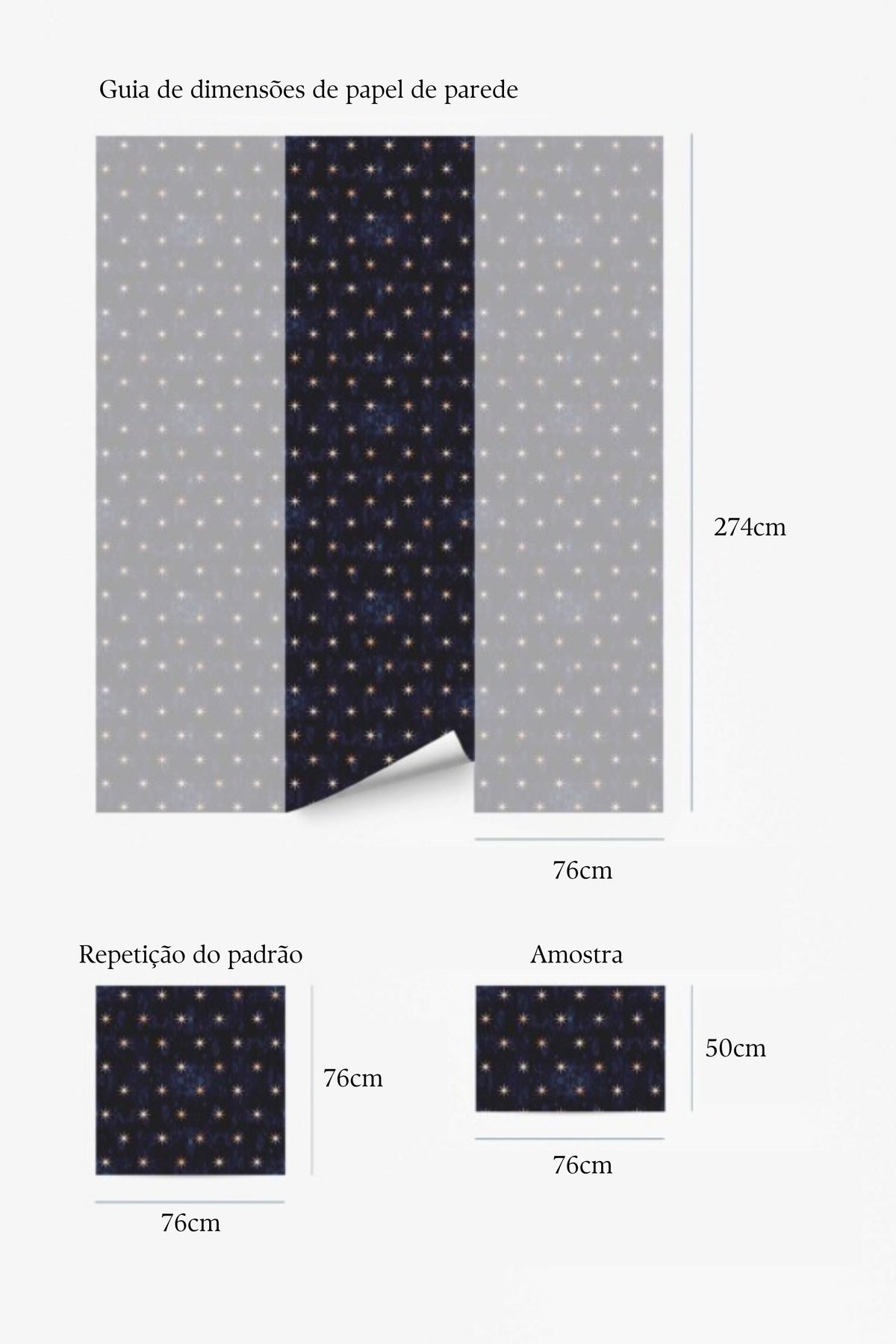 Papel de parede estrelas azul escuro boho — imagem 5
