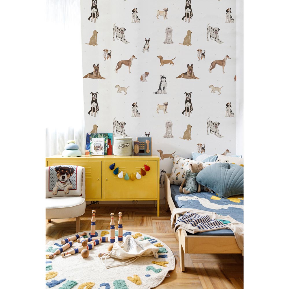 Papel de parede de cães em estilo divertido — imagem 3