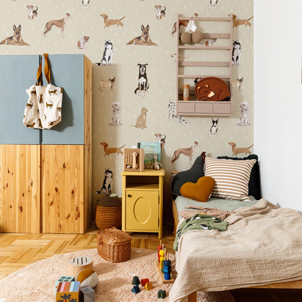 Papel de parede de cães em estilo divertido — imagem 8