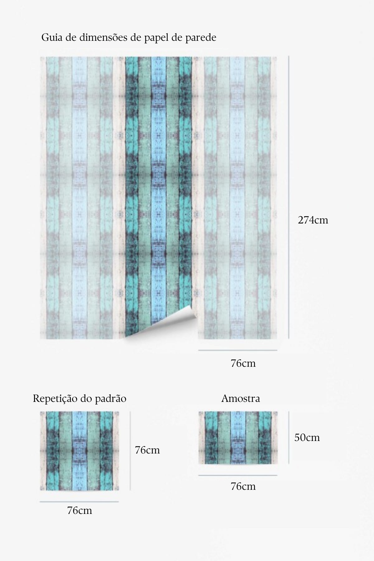 Papel de parede madeira rústica azul e bege — imagem 5