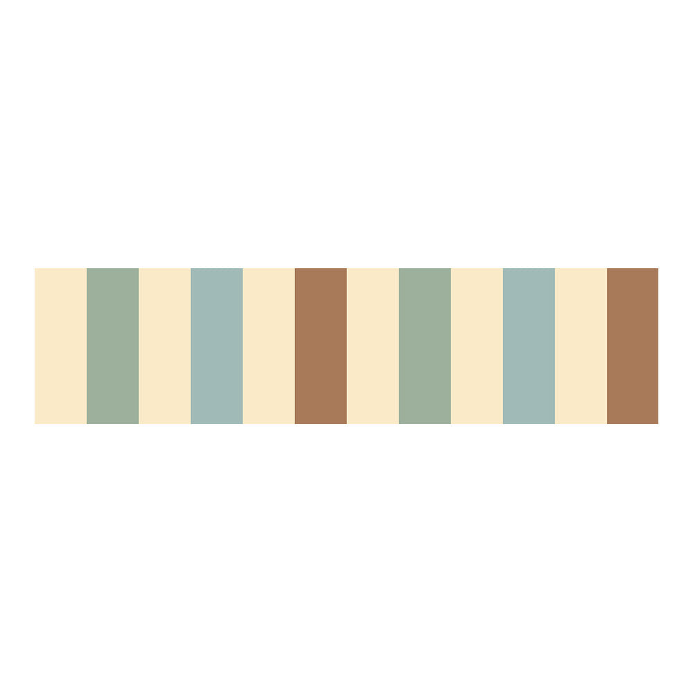 Faixa decorativa tons pastel vintage quarto infantil — imagem 2