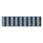 Faixa decorativa riscas estrelas azul e dourado — imagem 2