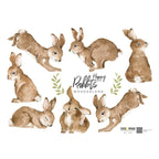 Autocolantes de parede coelhos floresta pastel — imagem 2