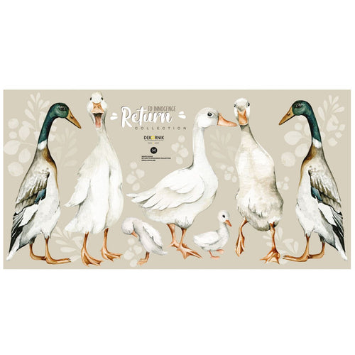 Autocolantes de parede patos brancos estilo suave — imagem 2