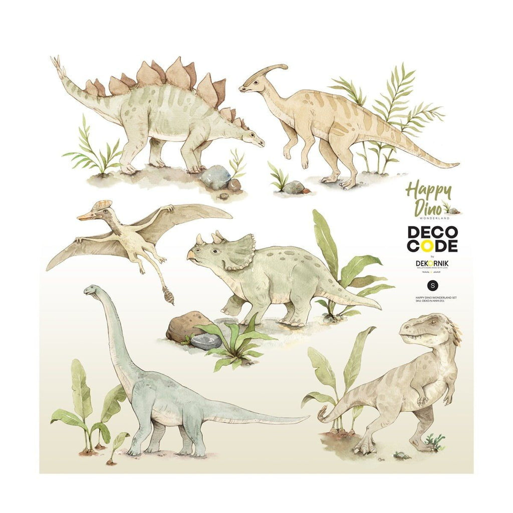 Autocolantes de parede dinossauros pastel divertidos — imagem 2