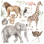 Autocolantes de parede animais savana tons pastel — imagem 2