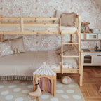 Papel de parede coelhos às escondidas riscas — imagem 4