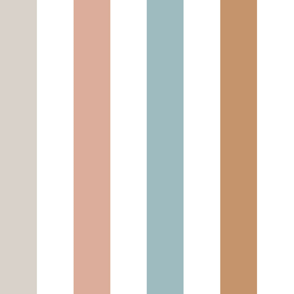 Papel de parede riscas coloridas estilo infantil — imagem 2