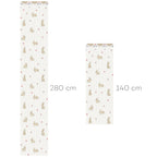 Papel de parede coelhos e corações às riscas pastel com ornamento — imagem 3