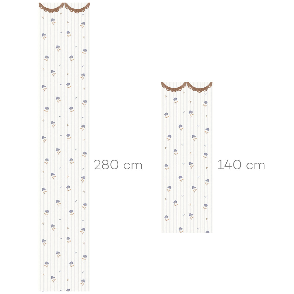 Papel de parede flores retro azul delicado — imagem 3