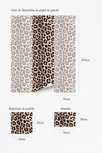 Papel de parede animal print leopardo moderno — imagem 6