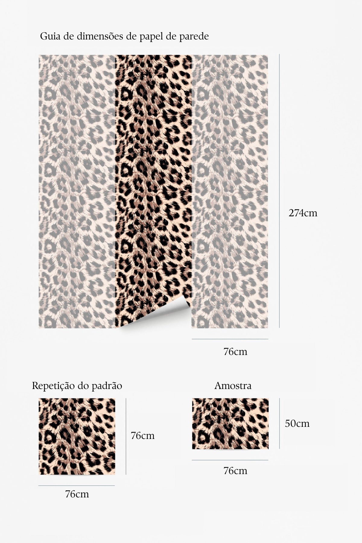 Papel de parede animal print leopardo moderno — imagem 6