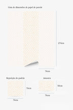 Papel de parede bolinhas pêssego estilo boho — imagem 5