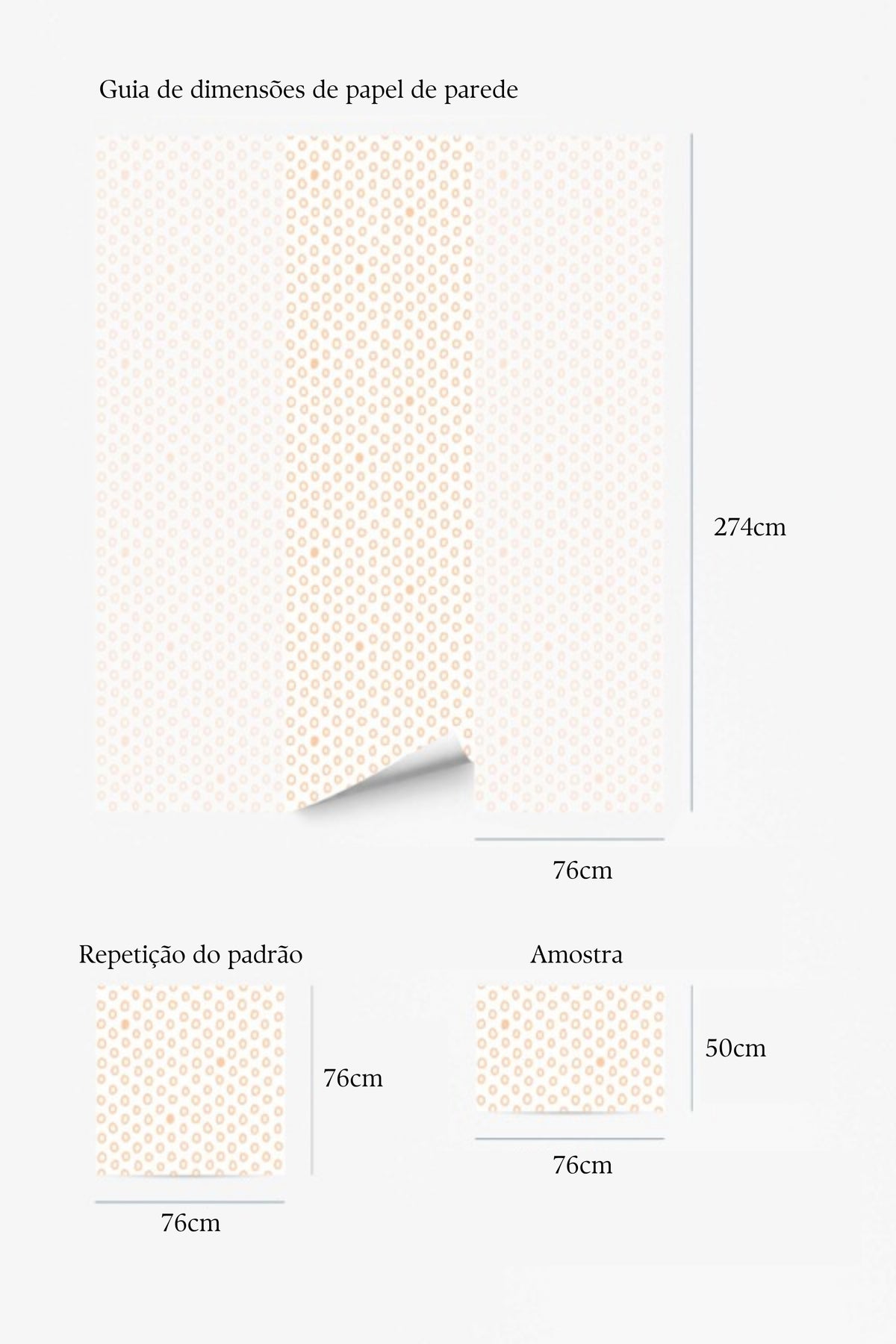 Papel de parede bolinhas pêssego estilo boho — imagem 5