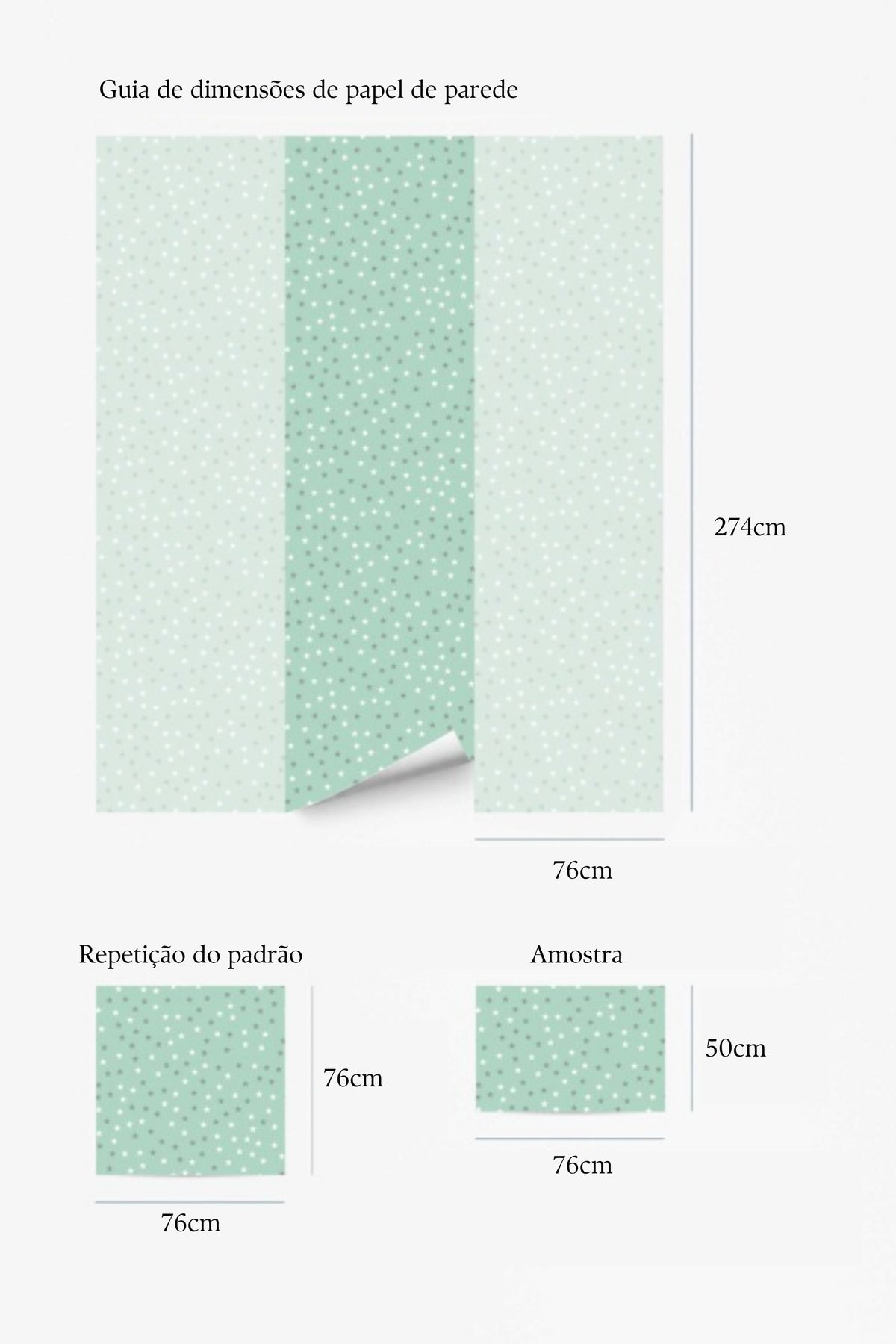 Papel de parede estrelas verdes estilo boho — imagem 5