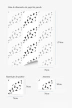 Papel de parede gansos silhueta preto e branco — imagem 4