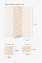 Papel de parede geométrico presentes tons greige — imagem 5