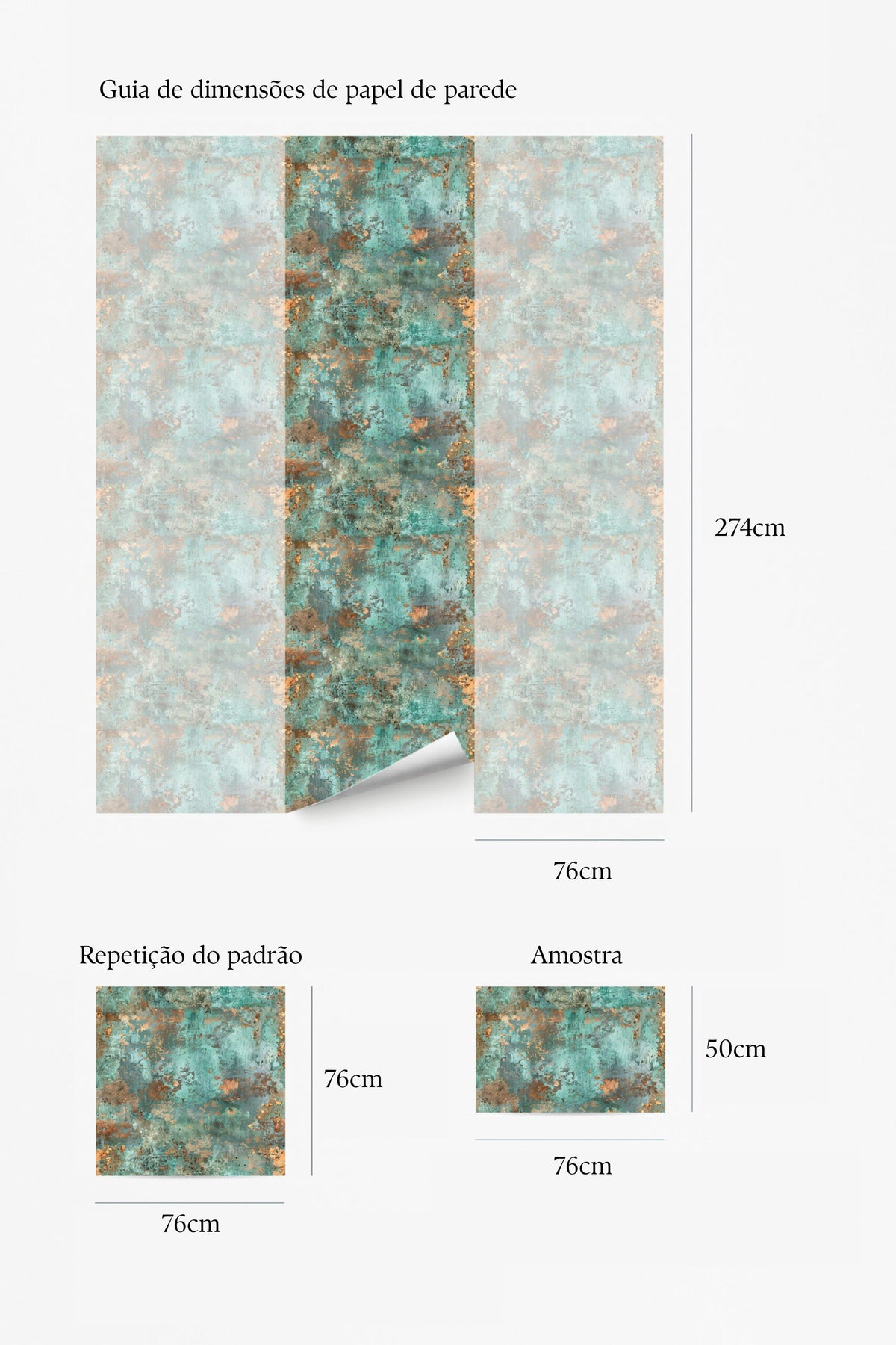 Papel de parede textura envelhecida turquesa — imagem 5