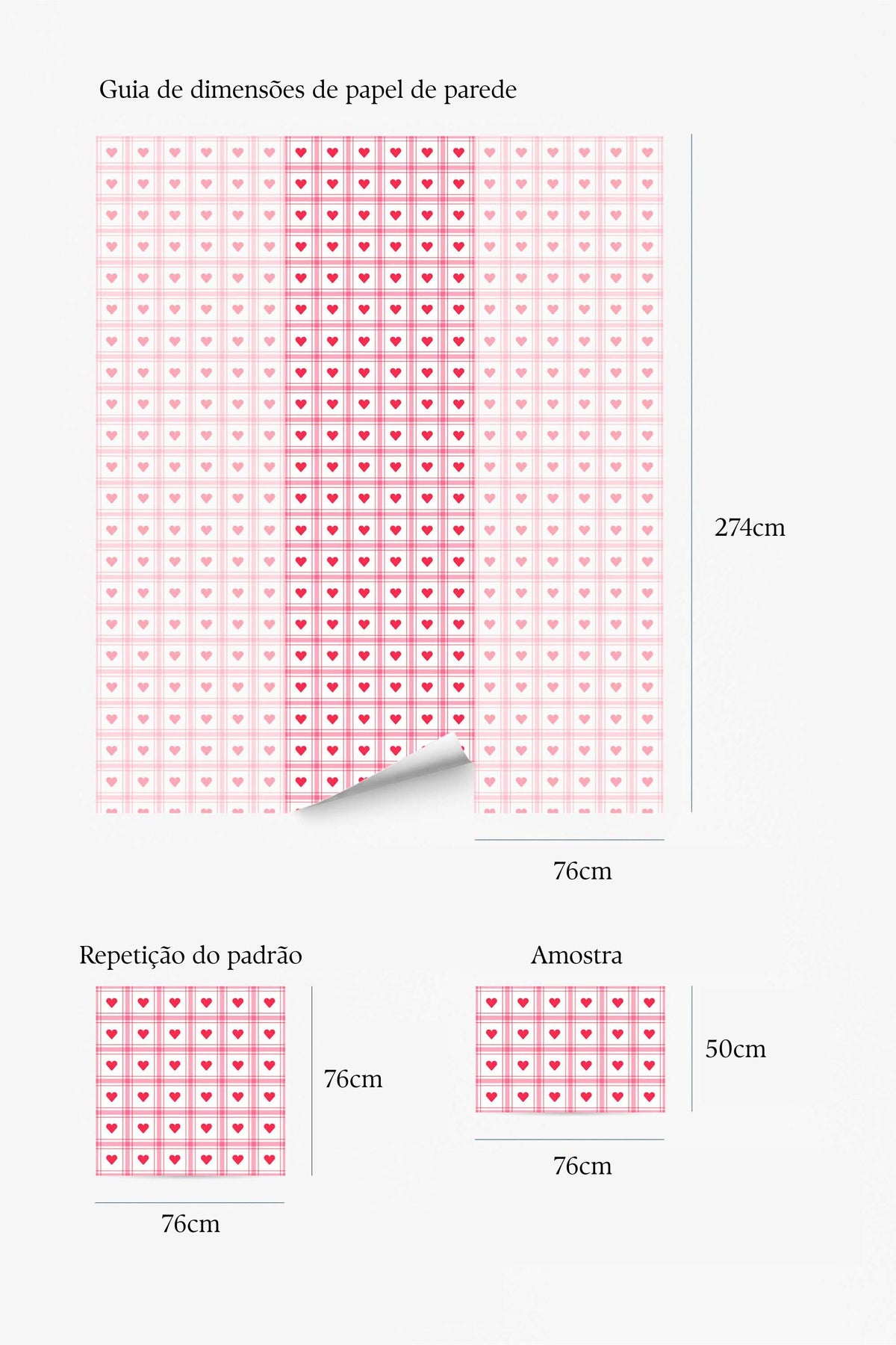 Papel de parede xadrez rosa com corações — imagem 5