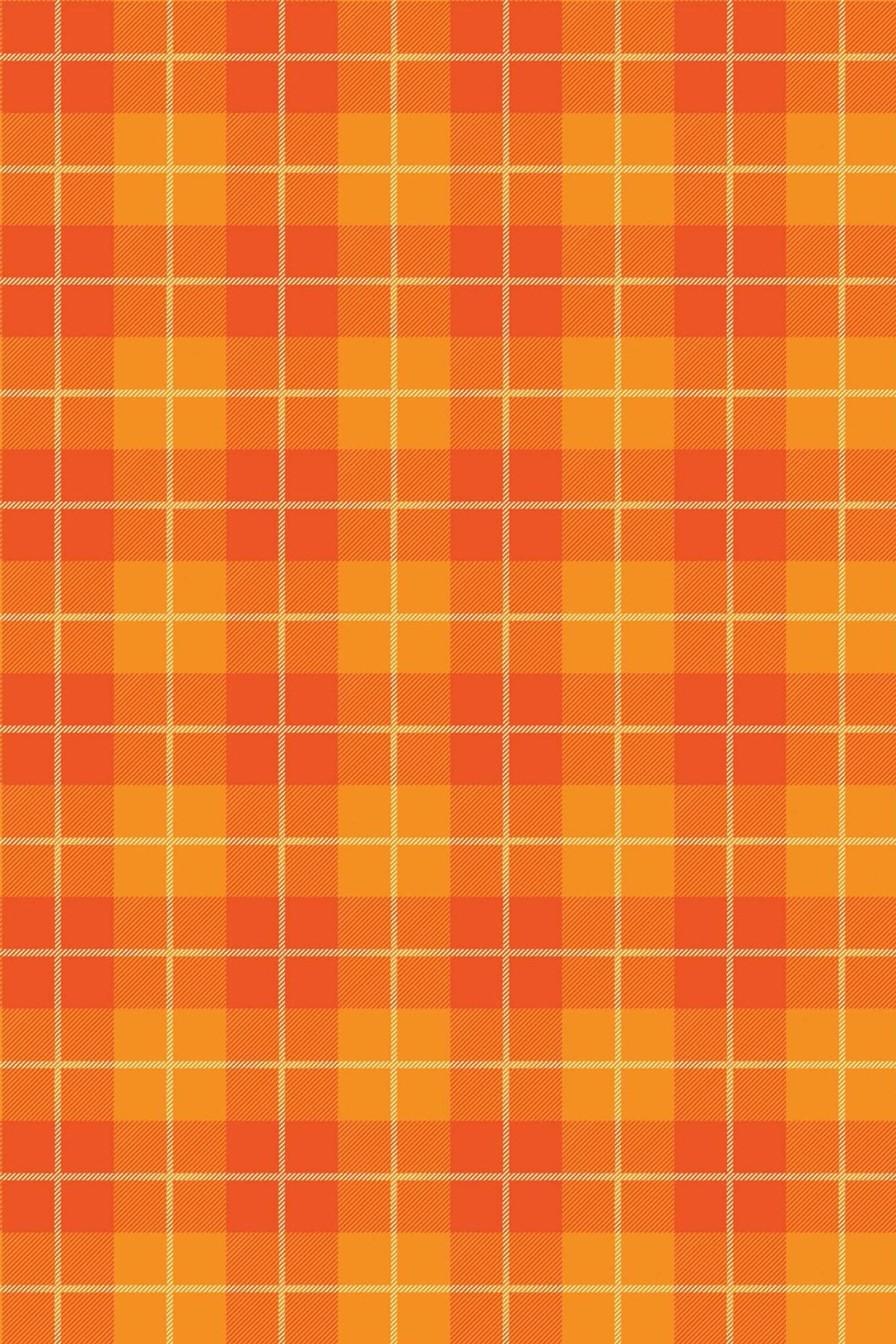 Papel de parede xadrez laranja e amarelo outonal — imagem 2