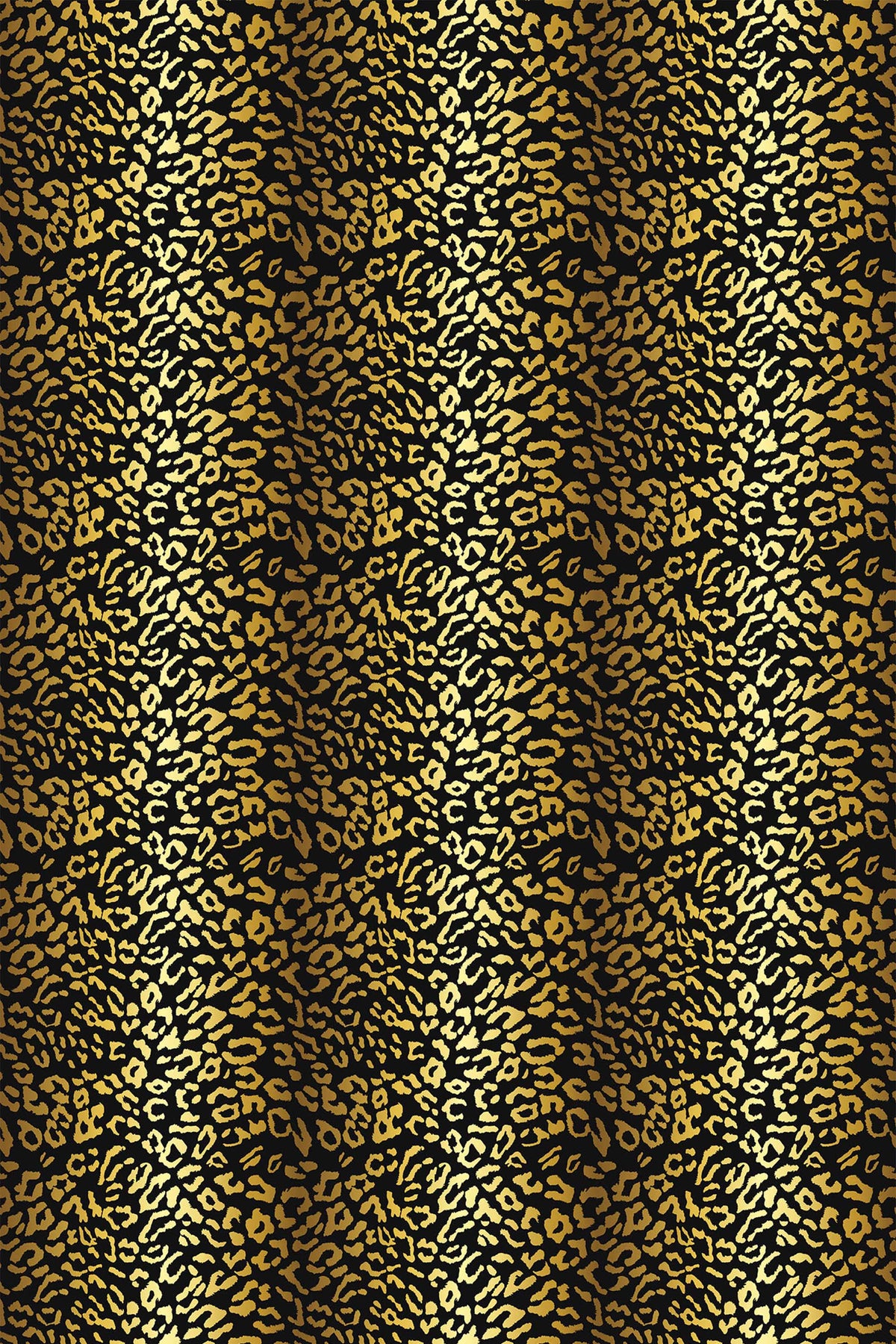 Papel de parede leopardo dourado fundo preto — imagem 2