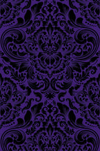 Papel de parede damasco gótico roxo e preto — imagem 2