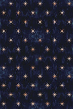 Papel de parede estrelas azul escuro boho — imagem 2