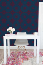 Papel de parede estrelas maroon estilo retro — imagem 4