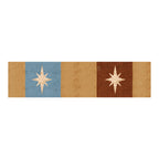 Faixa decorativa estrelas boho terracota e azul — imagem 2