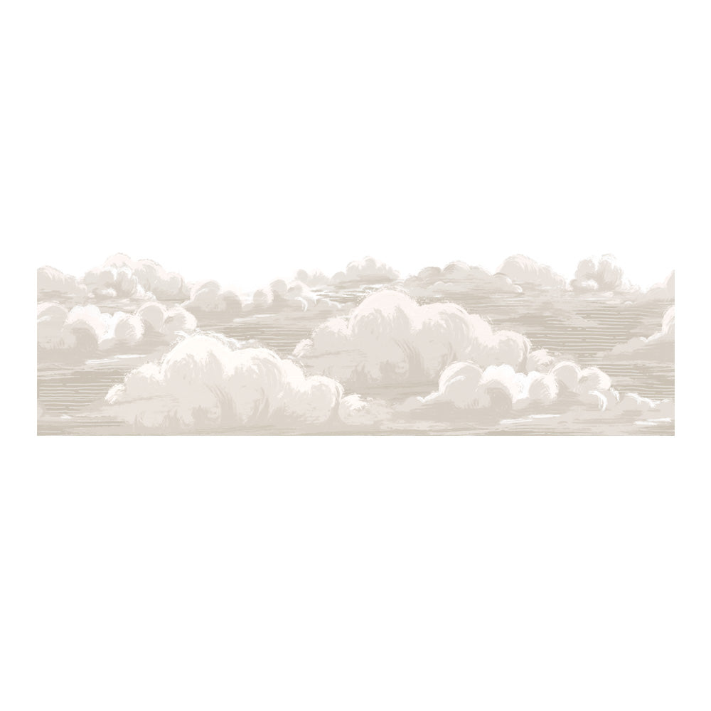 Faixa decorativa nuvens românticas tom bege — imagem 2