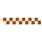 Faixa decorativa riscas creme e castanho — imagem 2
