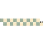 Faixa decorativa listras creme e verde suave — imagem 3