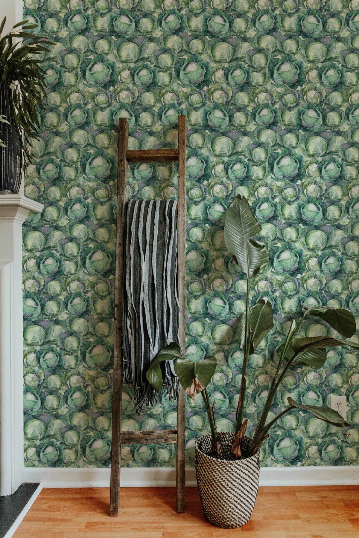 Papel de parede botânico couves verde vibrante — imagem 4