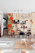 Mural de parede café parisiense vintage — imagem 4
